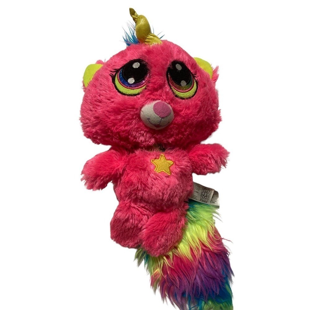 NWT Plush 11" Cat Unicorn Princess Kittycorn FIESTA Stuffed Animal Toy Rainbow